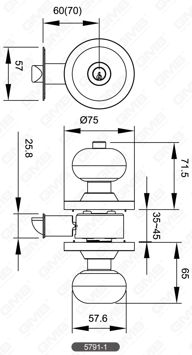 05 Cylindrical Knob Lock Series-06