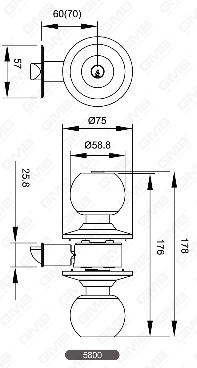 05 Cylindrical Knob Lock Series-04