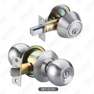 Combo Door Lock Set with Knob Lock Hardware Combo Sets [587+D101]