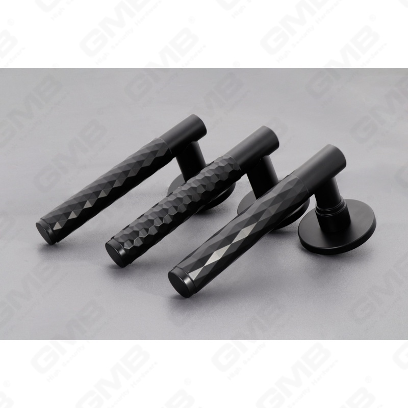 New Modern House Decoration Aluminum Door Handle on Round Rosette