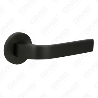 New Modern House Decoration Aluminum Door Handle on Round Rosette