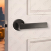 Modern Simple Solid Zinc Alloy Split Door Lock Handle on Round Rosette（Z062414）