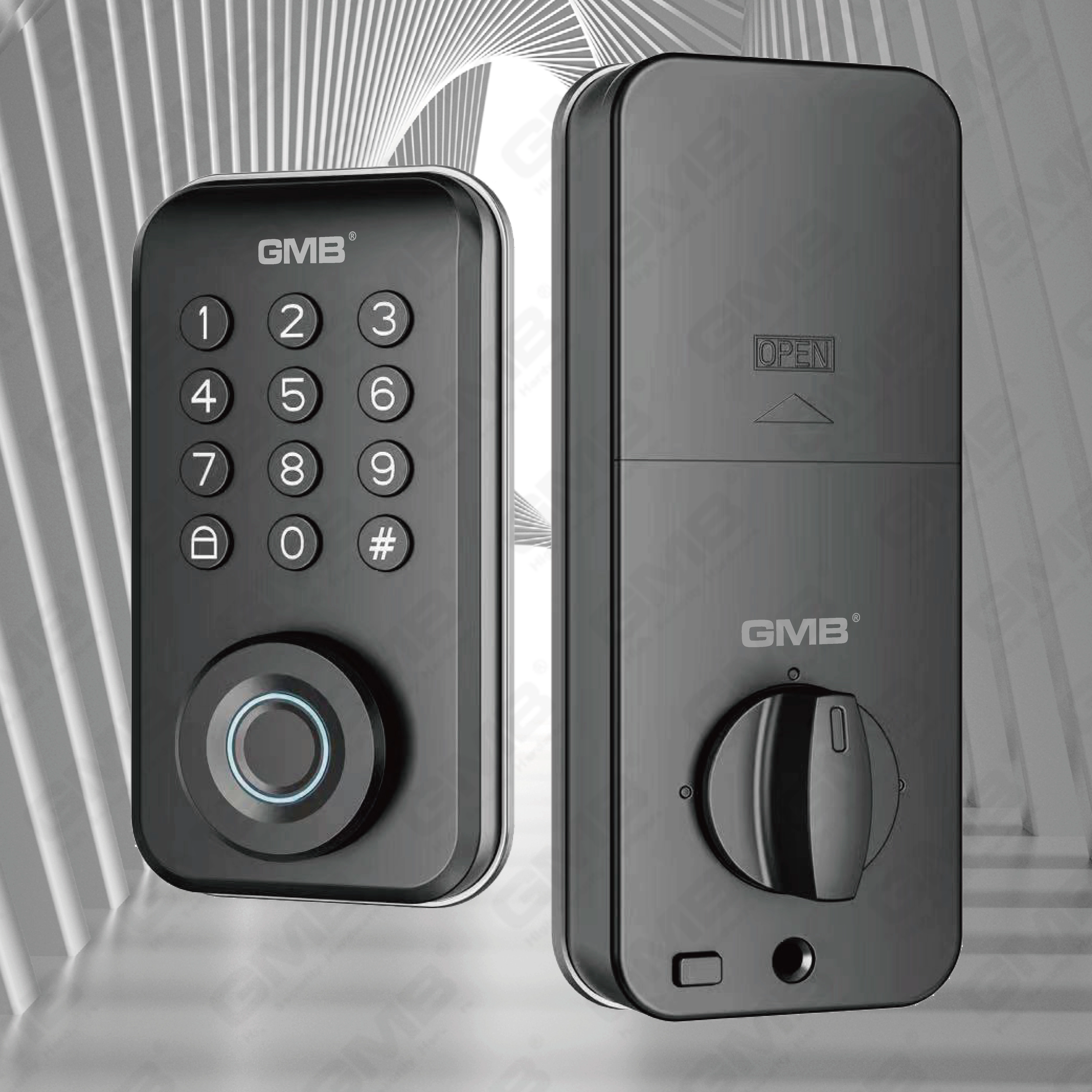 High Security Fingerprint/RFID Card/WiFi/Tuya/Tt APP Digital Smart Door Lock (706)