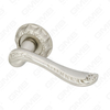 New Modern House Decoration Aluminum Door Handle on Round Rosette