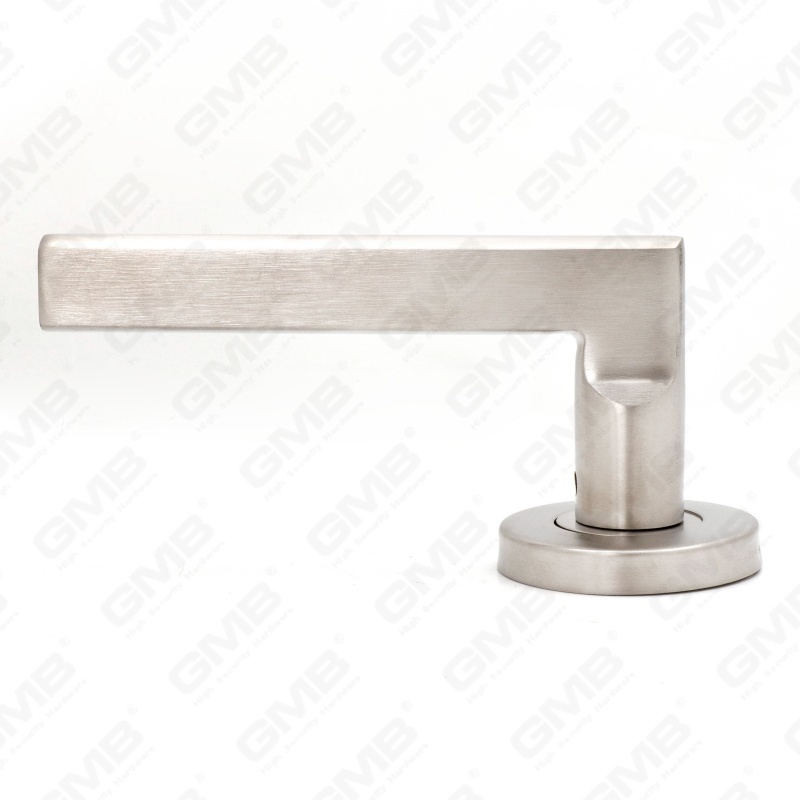 High Quality BS En1906 Grade 4 SUS304 Stainless Steel Entry Round Rose Interior Door Lever Handle (LHT011)