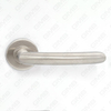High Quality BS En1906 Grade 4 SUS304 Stainless Steel Entry Round Rose Interior Door Lever Handle (LHT033)