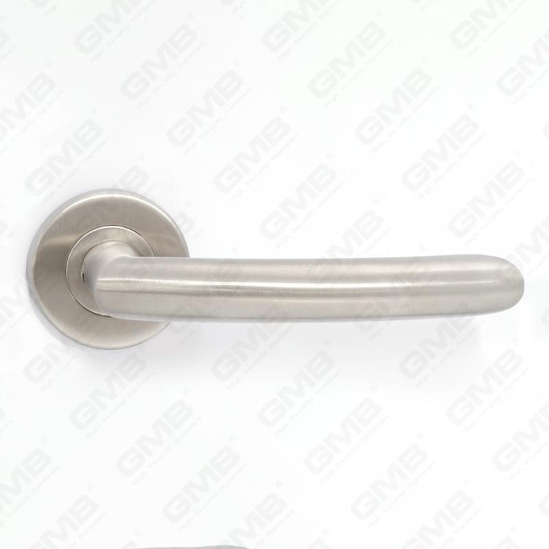 High Quality BS En1906 Grade 4 SUS304 Stainless Steel Entry Round Rose Interior Door Lever Handle (LHT033)