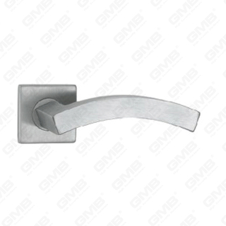 High Quality #304 Stainless Steel Door Handle Round Rose Lever Handle (SH97-SY36-SS)