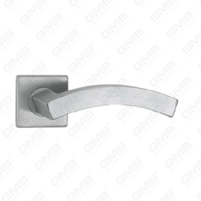 High Quality #304 Stainless Steel Door Handle Round Rose Lever Handle (SH97-SY36-SS)