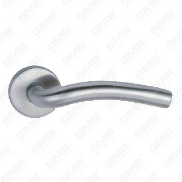 High Quality #304 Stainless Steel Door Handle Round Rose Lever Handle (SH99-SY23-SS)