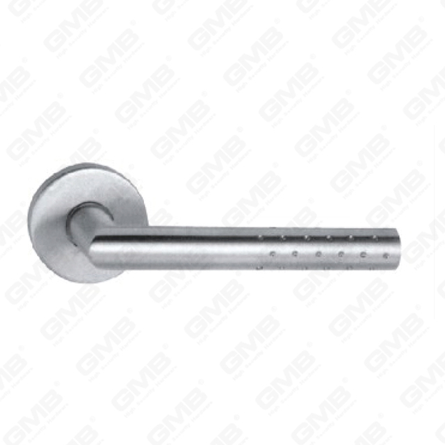 High Quality #304 Stainless Steel Door Handle Round Rose Lever Handle (SH99-SY22-SS)