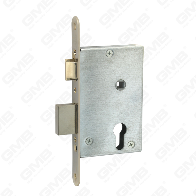 High Security Mortise Door lock Steel deadbolt Zamak latch cylinder hole Lock Body (S005)