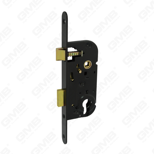 High Security Mortise Door Steel deadbolt Steel Zamak latch cylinder hole Lock Body (240C-P-ZN)