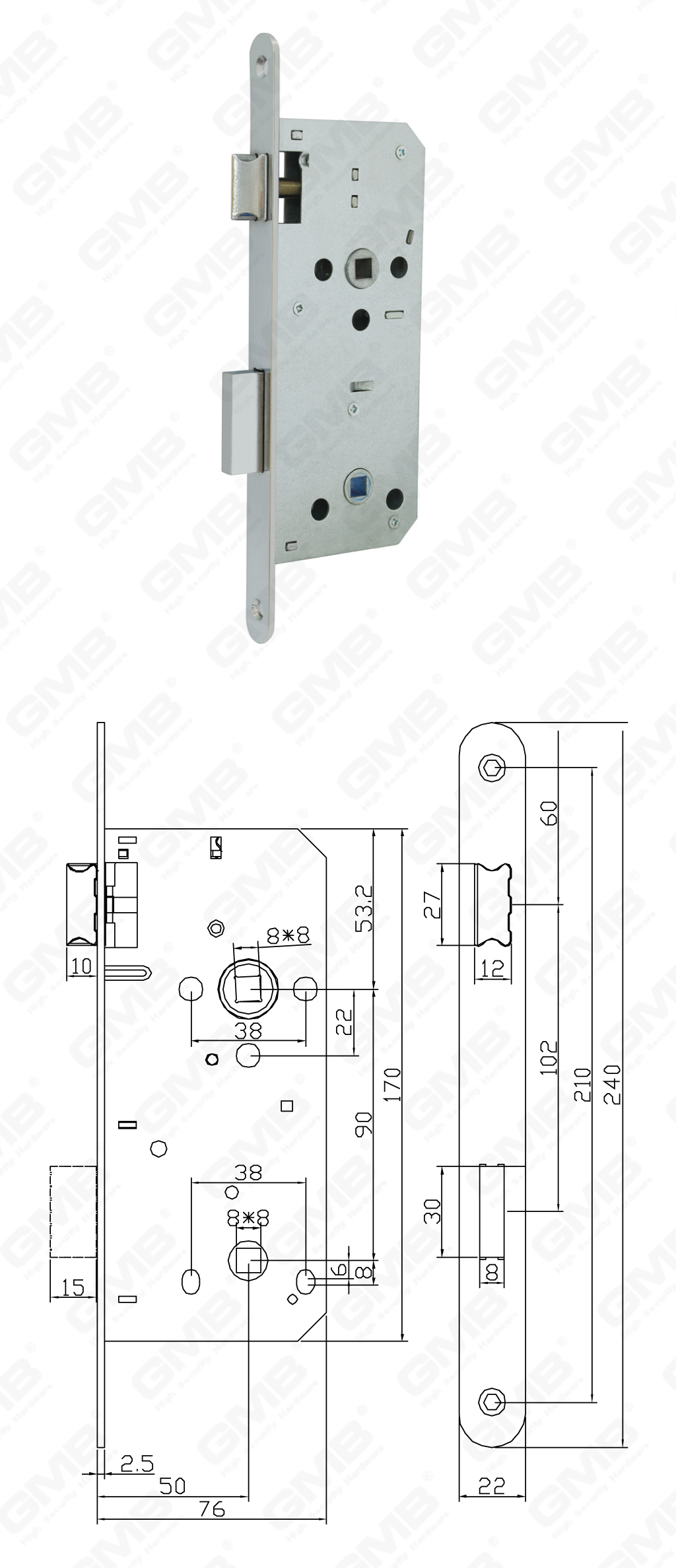 02 Mortise Lock第二部分_WC90.50R-110