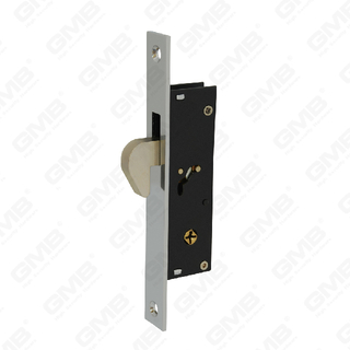 High Security Aluminum Door Lock Narrow Lock cross key hole Lock Body hook lock for sliding door (1684CH)