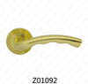 Zamak Zinc Alloy Aluminum Rosette Door Handle with Round Rosette (Z01092)