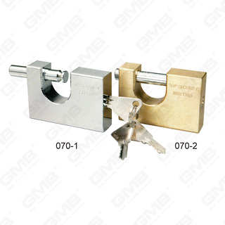 “U” Type Rectangular Brass Padlock (070)