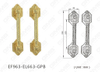 Luxury Outside Door Big Zinc Alloy Classic Pull Handle Customized (EF963-EL663-GPB)