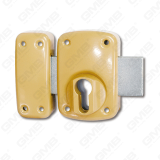 Security Nigh Latch Lock Steel Deadbolt cylinder hole Deadbolt Rim Lock Rim Cylinder Lock (658B)