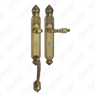 Zinc Alloy Outside Villa Door Handle Made by Solid zinc alloy die-casting (E8312-GPB)