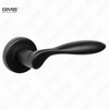 Modern Simple Solid Zinc Alloy Split Door Lock Handle on Round Rosette（Z062420）