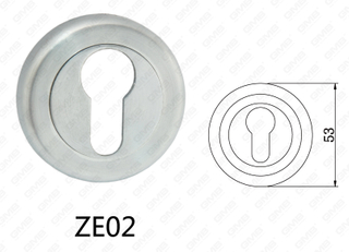 Zamak Zinc Alloy Aluminum Door Handle Round Rosette (ZE02)