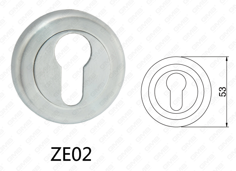 Zamak Zinc Alloy Aluminum Door Handle Round Rosette (ZE02)