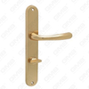Door Handle Pull Wooden Door Hardware Handle Lock Door Handle on Plate for Mortise Lockset by Zinc Alloy or Steel Door Plate Handle (ZM7WM)
