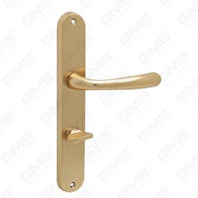Door Handle Pull Wooden Door Hardware Handle Lock Door Handle on Plate for Mortise Lockset by Zinc Alloy or Steel Door Plate Handle (ZM7WM)