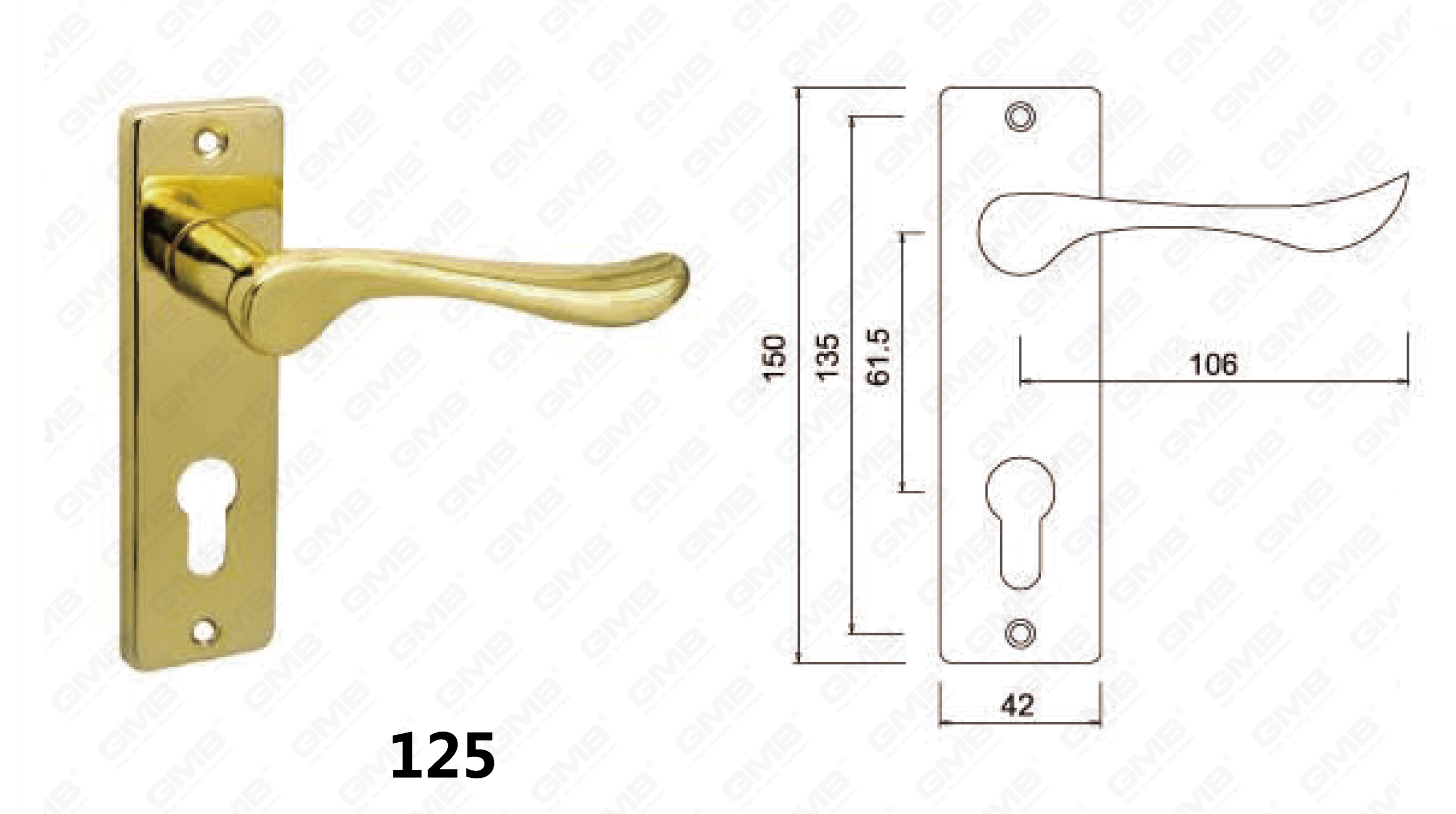 Zinc Alloy Plate Handle