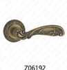 Zamak Zinc Alloy Aluminum Rosette Door Handle with Round Rosette (Z06192)