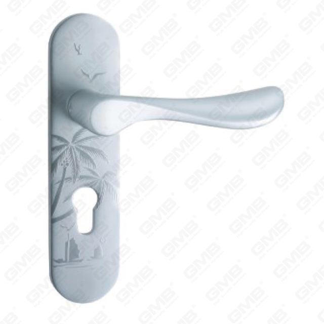 Oxygenate Aluminium Door Handle on Plate Plate Door Handle (G402-G80-F)