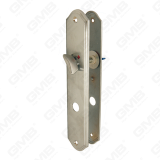 Brass Handles Wooden Door Hardware Handle Lock Door Handle on Plate for Mortise Lockset (B-Y6610-SC)