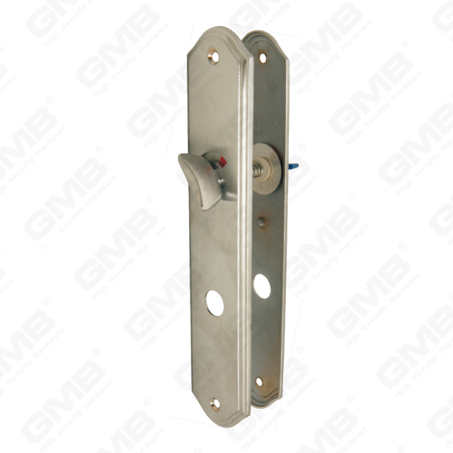 Brass Handles Wooden Door Hardware Handle Lock Door Handle on Plate for Mortise Lockset (B-Y6610-SC)