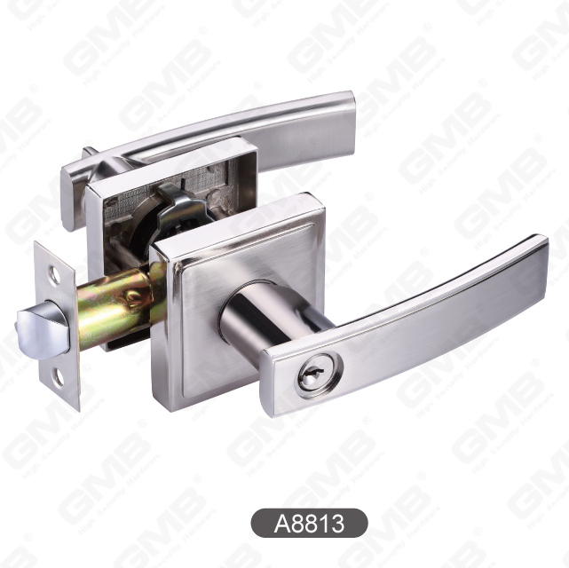 Heavy Duty Tubular Lever Lock Entry Zinc Alloy Handle Door Lock 【A8813】