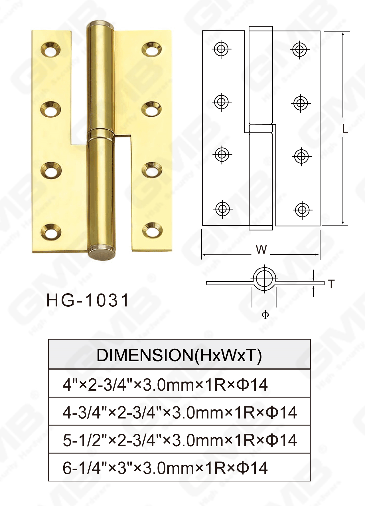 Brass Hinge Series_HG-1031-67