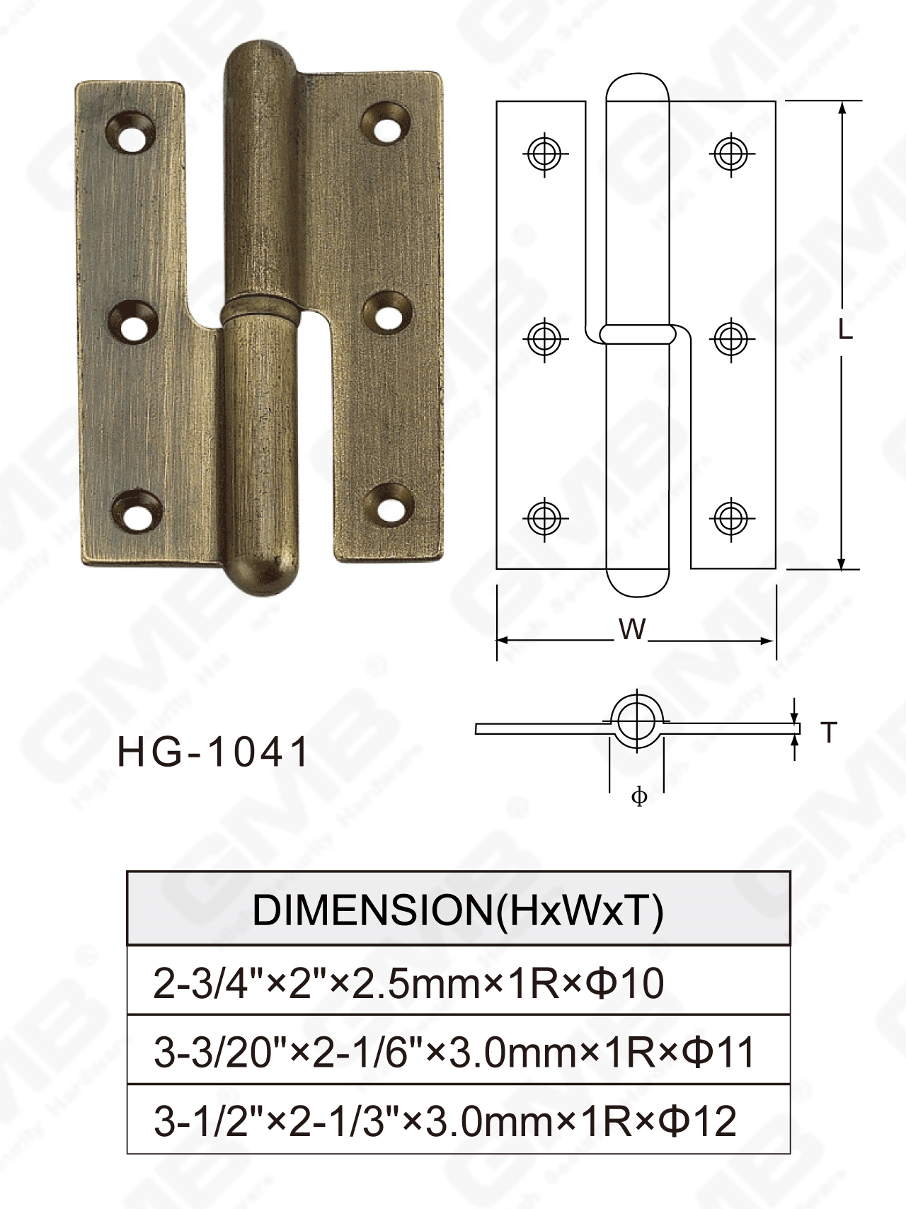 Brass Hinge Series_HG-1041-83