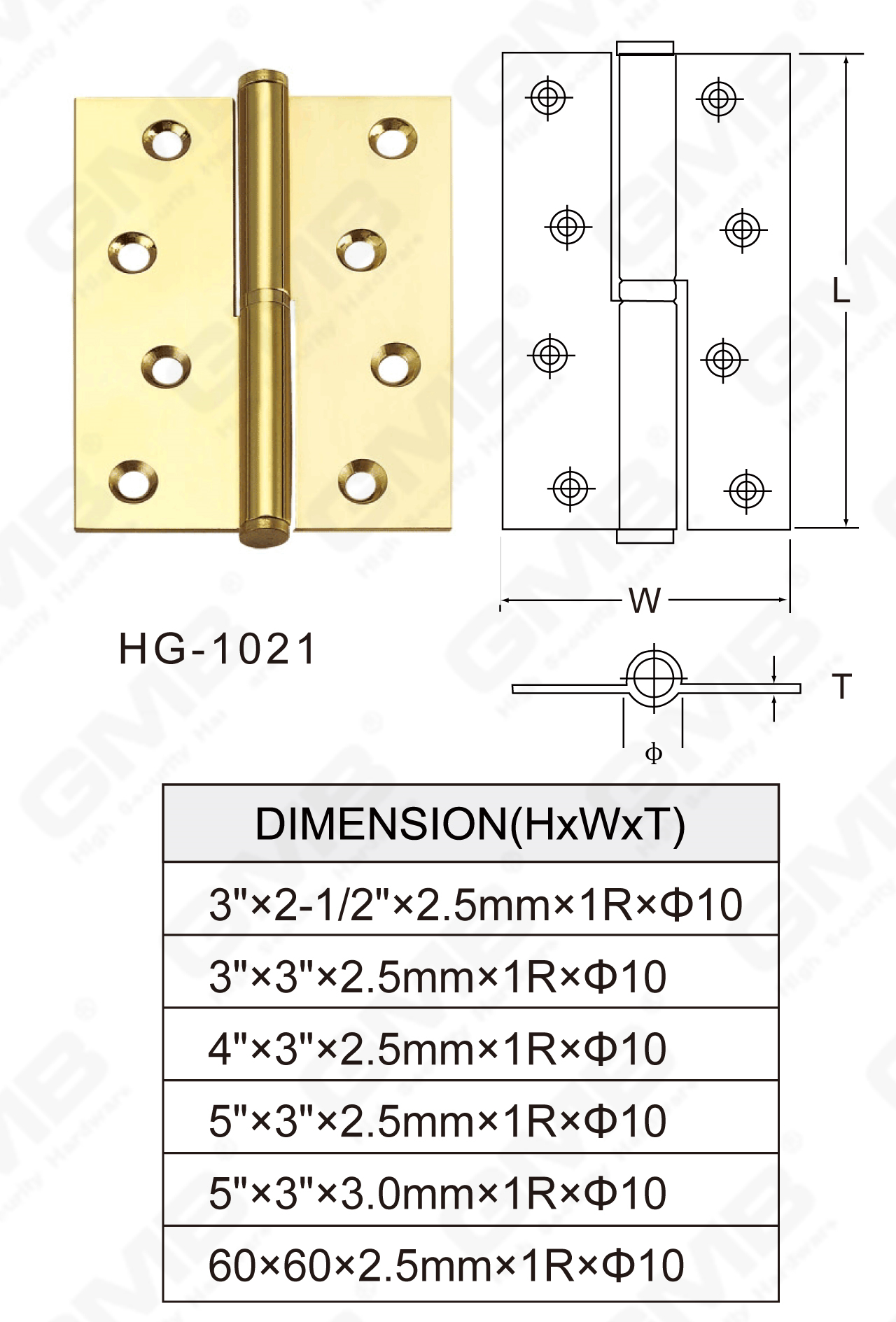Brass Hinge Series_HG-1021-47