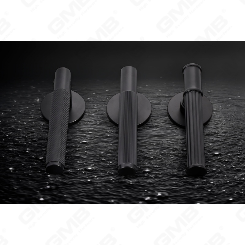 New Modern House Decoration Aluminum Door Handle on Round Rosette