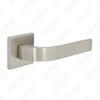 New Modern House Decoration Aluminum Door Handle on Round Rosette