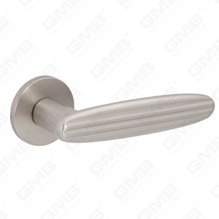 New Modern House Decoration Aluminum Door Handle on Round Rosette