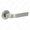New Modern House Decoration Aluminum Door Handle on Round Rosette