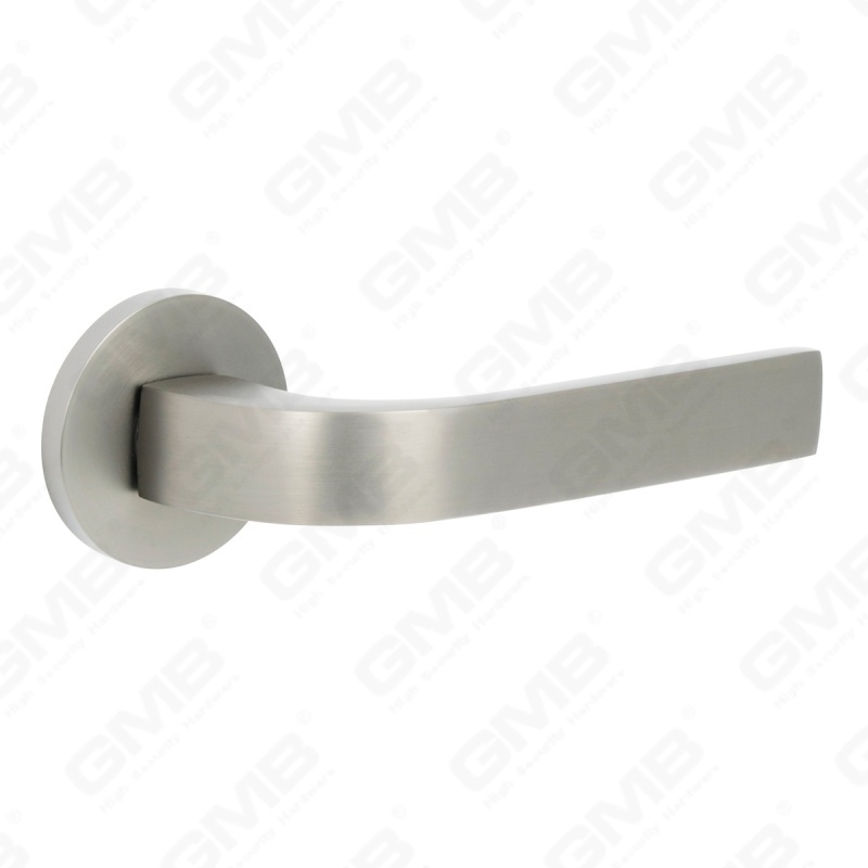 New Modern House Decoration Aluminum Door Handle on Round Rosette