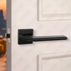 Modern Simple Solid Zinc Alloy Split Door Lock Handle on Square Rosette（Z072506）