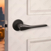 Modern Simple Solid Zinc Alloy Split Door Lock Handle on Round Rosette（Z062419）