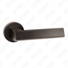 Modern Simple Solid Zinc Alloy Split Door Lock Handle on Round Rosette（Z062414）