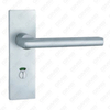 Oxygenate Aluminium Door Handle on Plate Plate Door Handle (G830-G25-BK)