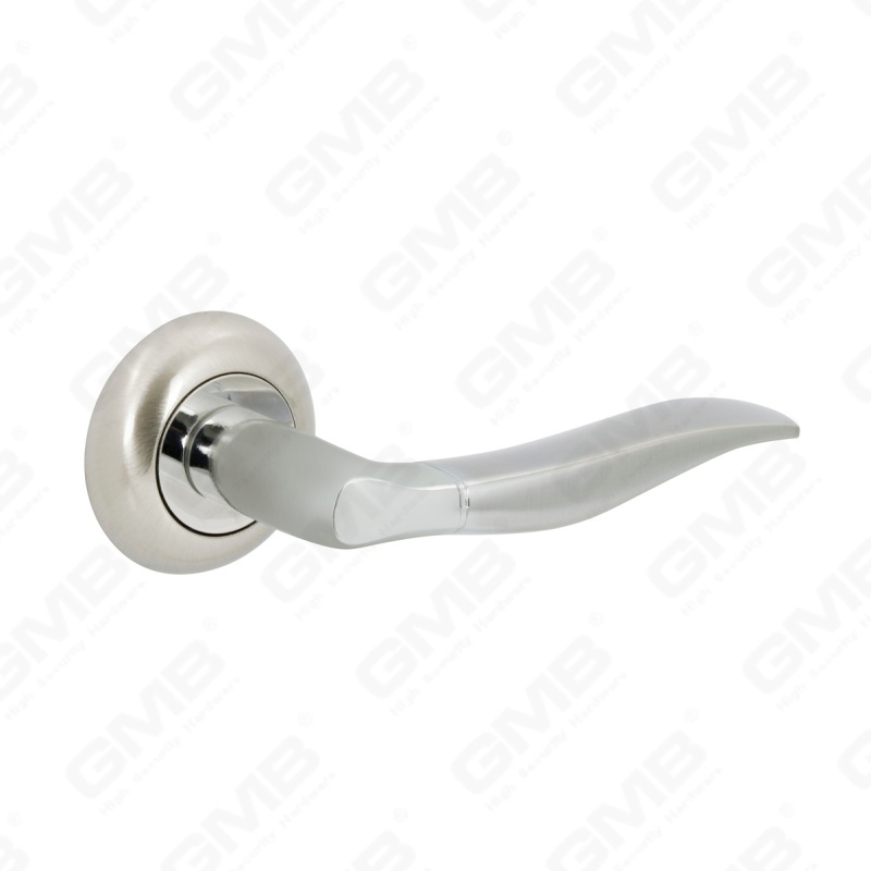 New Modern House Decoration Aluminum Door Handle on Round Rosette