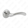 New Modern House Decoration Aluminum Door Handle on Round Rosette