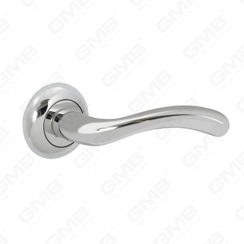 New Modern House Decoration Aluminum Door Handle on Round Rosette